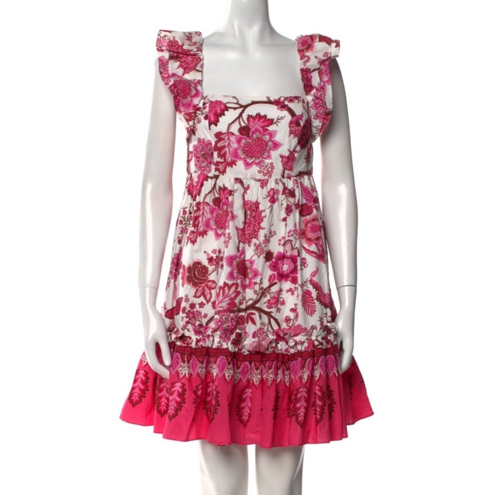 Cara Cara Pink and White Floral Mini Dress